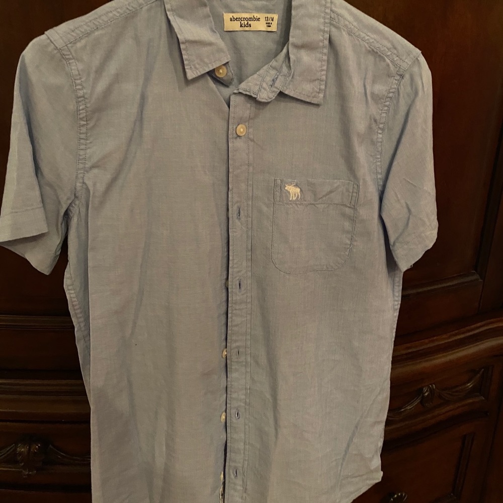 Boys ss button down shirt